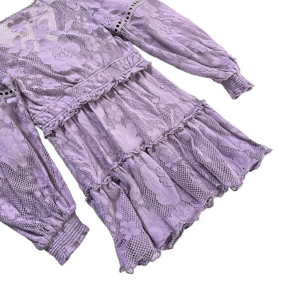HEMANT AND NANDITA Nysa Short Dress in Lavender - Picture 9 of 13